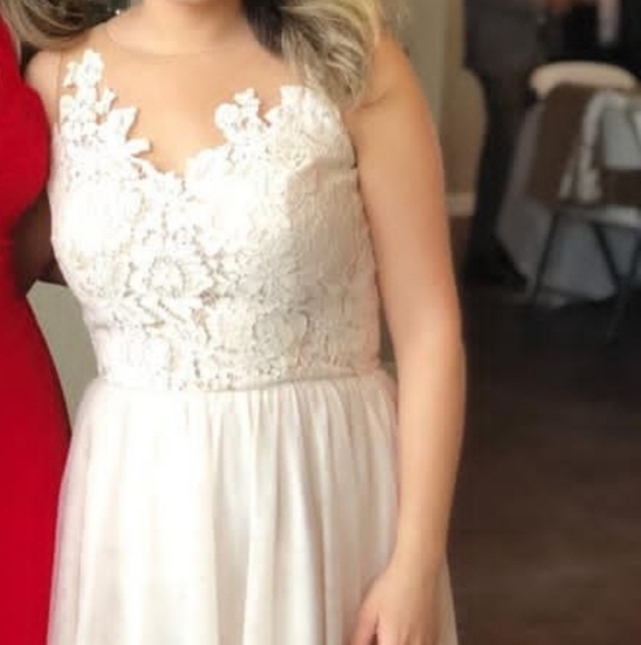 Cream wedding/bridesmaid dress - Picture 10 of 10